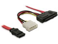 DeLock redukcia SAS 29pin na 4pin molex power + 1x SATA 7pin 50cm