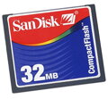 SanDisk 32MB karta CompactFlash