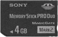 SONY Memory Stick Pro Duo 4GB Mark 2