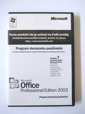 Microsoft Office Professional 2003 Sk Home Use