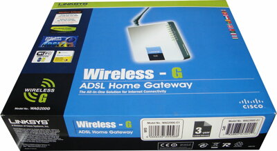 Cisco Linksys WAG200G-DE, Wireless-G ADSL-Home-Gateway, nepoužitý