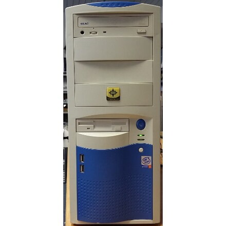 intel pentium 4 2.6ghz, 512mb ram, geforce 64mb, 40gb hdd, cdrw/dvd