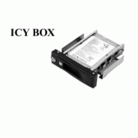 ICY BOX IB-168, Výmenný rámček čierny, hliníkový HotSwap šuplík pro SATA I a II HDD