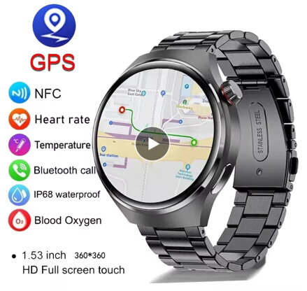 2024 New For GT4 Pro Smart Watch Men IP68