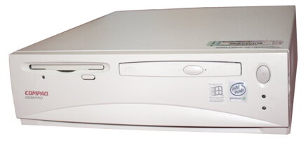 Compaq Deskpro EN SFF (trieda B) - Pentium III 600, 128MB RAM, 15GB HDD, CD-ROM, FDD 