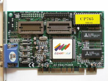 ExpertColor S3 Trio/Virge CP765, 1MB VRAM