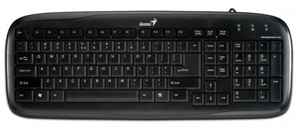 Genius Slimstar 110, Water Resistant Keyboard, zabalená v škatuli