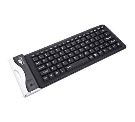 Gumená, flexibilná USB klávesnica