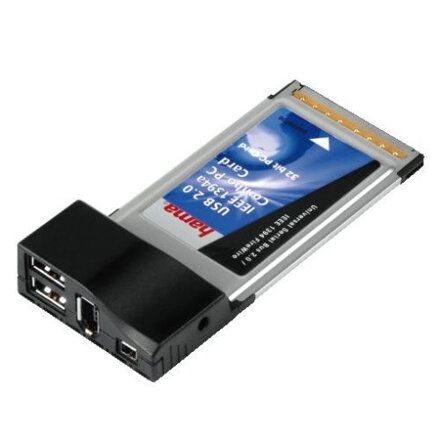 Hama USB 2.0 IEEE 1394a Combo PC Card