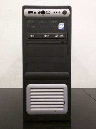 E8400, 4GB RAM, 500GB HDD, N9600GT 1GB, DVDRW, WinXP