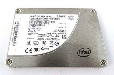 Intel SSD 520 Series, 180GB 2.5in SATA 6Gb/s 25nm MLC