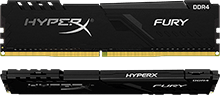 HyperX FURY Memory Black - 16GB Kit