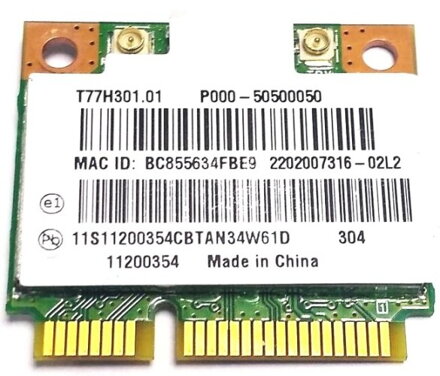 Atheros AR5B125, half mini PCIe WiFi