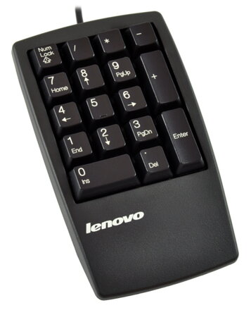 Lenovo USB Wired NumPad, KU-9880, 41A5090