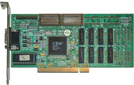 S3 Trio 32 PCI, 1MB VRAM