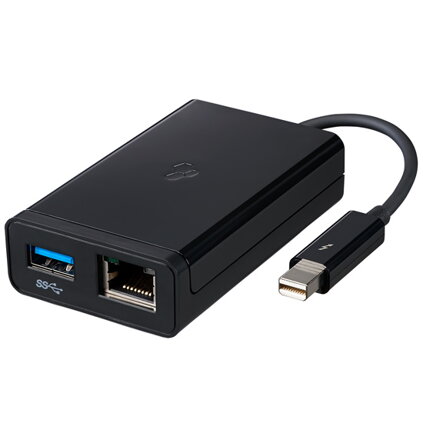 Kanex KTU20 Thunderbolt to Gigabit Ethernet + USB 3.0 Adapter (kompaktný)