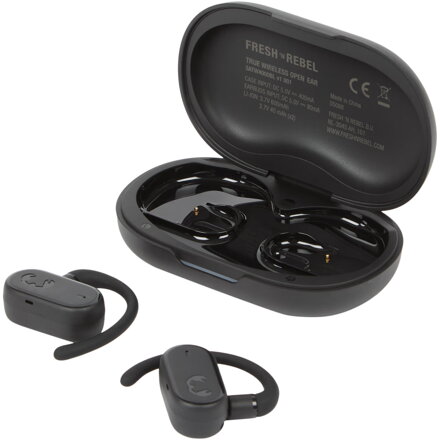 Fresh 'n Rebel True Wireless Earbuds Open Ear 3ATW4000BL (Bluetooth, Bass Boost, Multipoint, čierne)