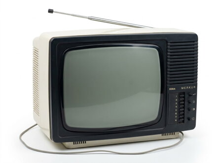 Tesla Merkur (4160AB) | Černobiely prenosný televízor | Retro / Zberateľský kus