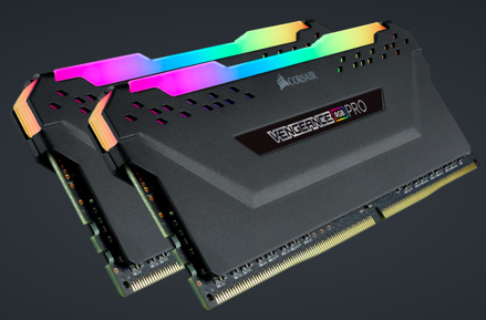 Corsair VENGEANCE® RGB PRO 16GB (2 x 8GB) DDR4 DRAM 3200MHz C16 AMD Ryzen Memory Kit Corsair VENGEANCE® RGB PRO 16GB (2 x 8GB) DDR4 DRAM 3200MHz C16 AMD Ryzen Memory Kit