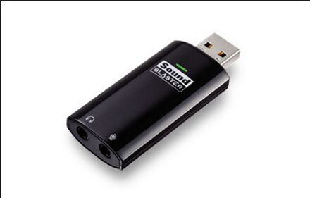 Creative Sound Blaster PLAY! (SB1140, USB zvukový adaptér, 3.5mm jack, plug-and-play, čierny)