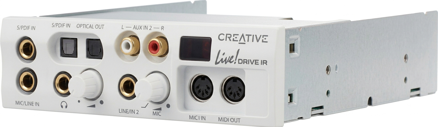 Creative Live! Drive IR (pre SB0010C) – Predný rozširujúci panel do 5.25" pozície (Repasovaný / Použitý)