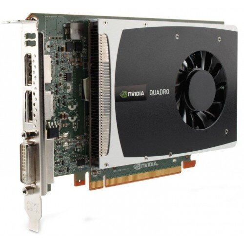 HP NVIDIA Quadro 2000 1GB GDDR5 128-bit, PCIE x16 616075-001