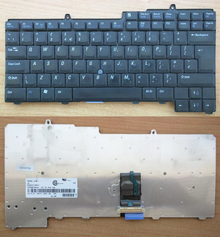 Dell D510 D610 D810 M20 M70 610m QWERTY A190 CZ-0H4113 KFRMB2 klávesnica