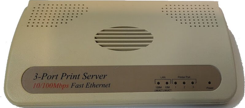3-Port Print Server 10/100Mbps Fast Ethernet