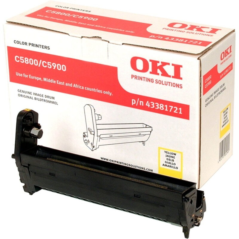 OKI toner 43381721 yellow, original zabalený