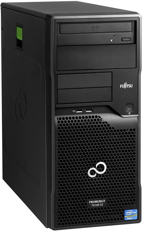 Fujitsu Primergy TX100 S3, Xeon E3-1220, 8GB RAM, 500GB HDD, DVD-RW