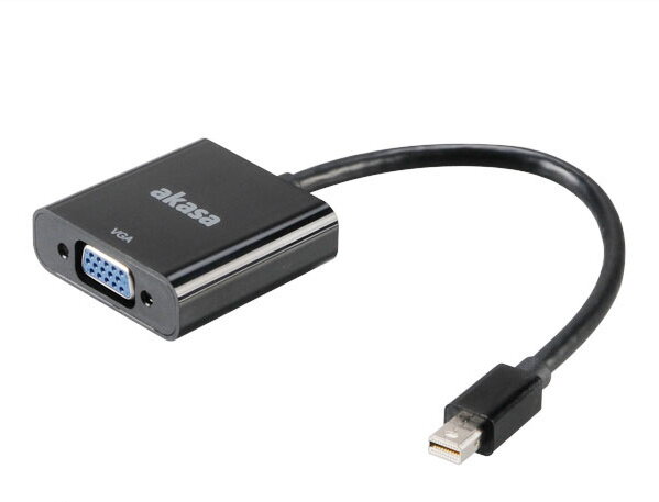 Akasa mini DisplayPort to VGA converter, AK-CBDP07-20BK