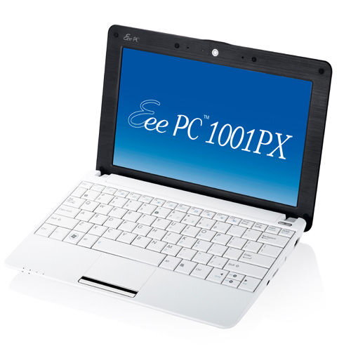 ASUS Eee PC 1001PX (Seashell) Atom N450, 1GB RAM, 160GB HDD, WiFi, BT, 10.1" LED, Win7 Starter
