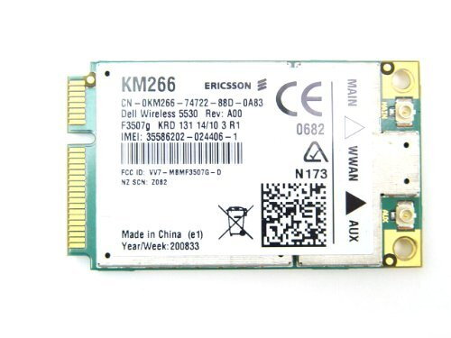 DELL 5530 WWAN Broadband Card HSDPA GPS KM266 F3507g MiniPCI Express card