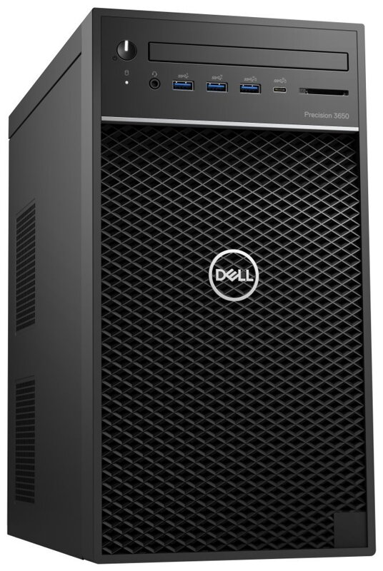 Dell Precision 3650 MT - i7-10700, 16GB RAM, 512GB NVMe, 1TB HDD, DVD-RW, Quadro P1000 4GB, Win 10