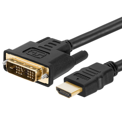 DVI-D / HDMI dátový kábel 1.8m, pozlátené konektory