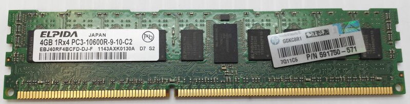 ELPIDA EBJ40RF4BCFD-DJ-F, 4GB DDR3 server RAM