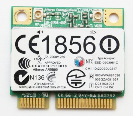 Foxconn U98Z062.01 LF, half mini PCIe WiFi