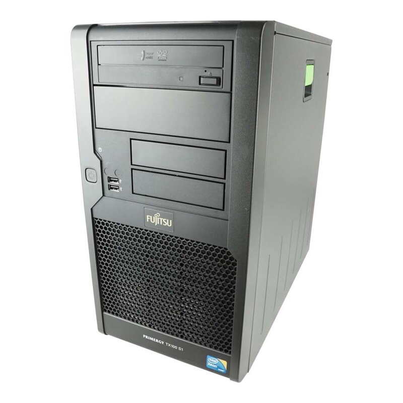 Fujitsu Primergy TX100 S1, Xeon X3220, 4GB RAM, 750GB HDD, DVD-RW