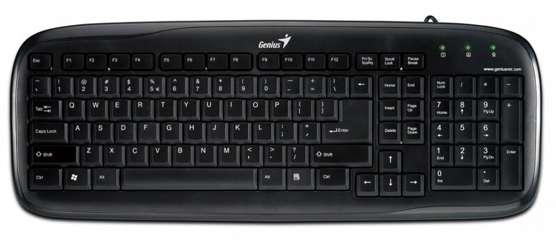 Genius Slimstar 110, Water Resistant Keyboard, zabalená v škatuli