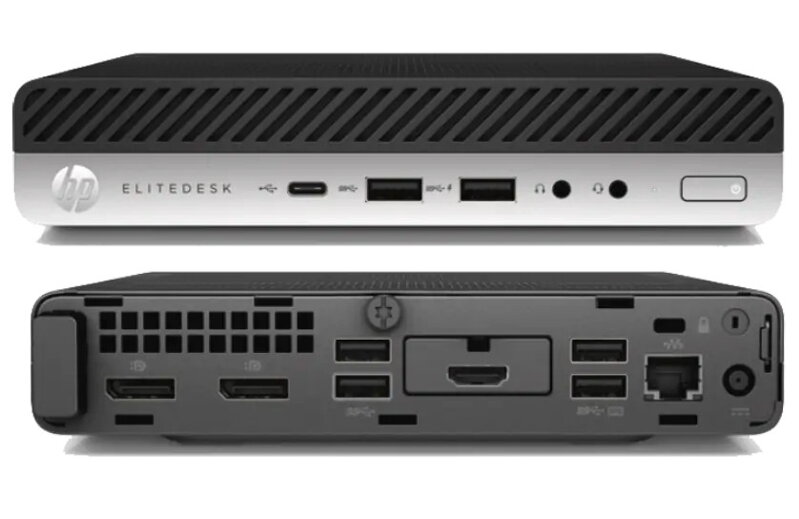 HP EliteDesk 705 G5 Desktop Mini Ryzen 5 Pro 3400GE, 16GB RAM, 256GB SSD, W10