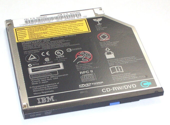 Lenovo FRU 92P6581, UltraBay Slim CD-RW/DVD Combo Drive