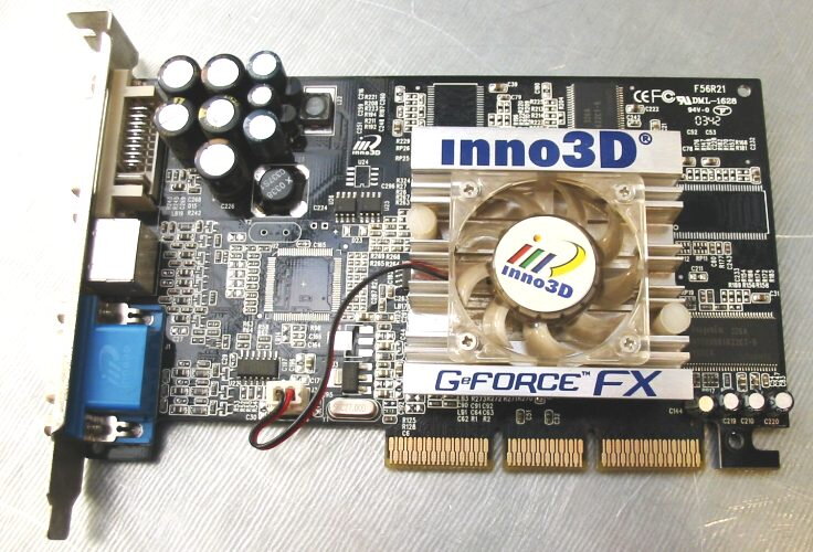 Inno3D GeForce FX5600-8X W/128MB CRT DVI TV AGP