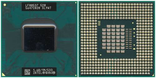 Intel® Celeron® M Processor 520 1M Cache, 1.60 GHz, 533 MHz FSB