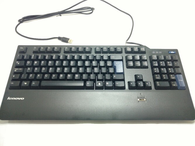Lenovo Fingerprint USB Keyboard, KUF0452