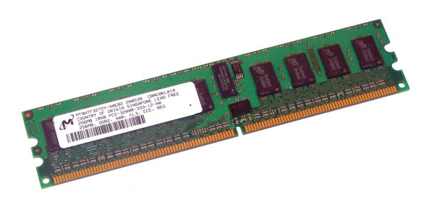 Micron MT9HTF6472Y-40EB2, 512MB DDR2 400 CL3 ECC REG RAM