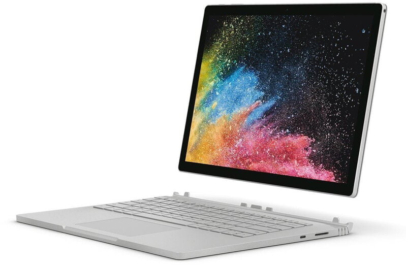 Microsoft Surface Book 2 1703, Intel Core i7-8650u, 16gb ram, 1tb ssd, GTX 1050 2GB, 13,5" (3000x2000)