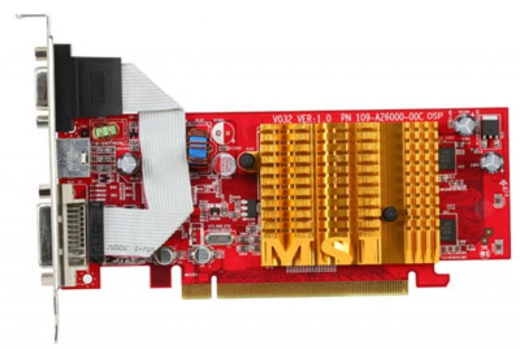 MSI RX1050-TD128E, 128MB VRAM, PCI Express