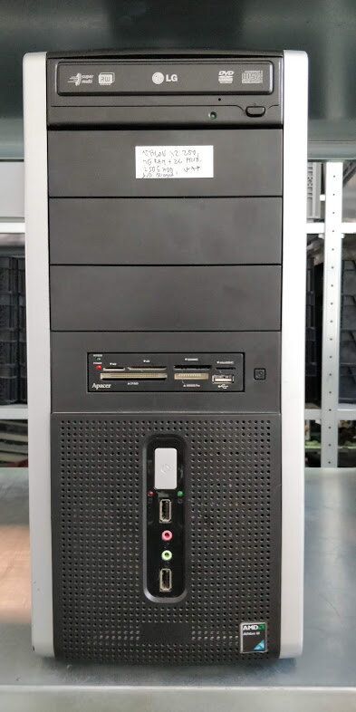 PC Athlon X2 250, 4GB RAM, 250GB HDD, DVD-RW, Win 7 Pro