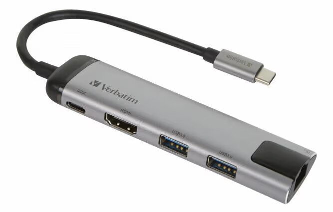 Verbatim USB‑C Pro Multiport Hub – 5‑portový USB‑C adaptér