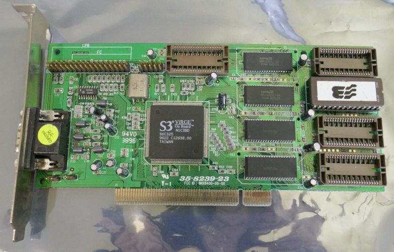 Aristo S3 Virge PCI, 2MB VRAM